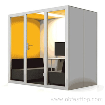 Fully Equipped Company Ventilation 4 Person Meeting Booth